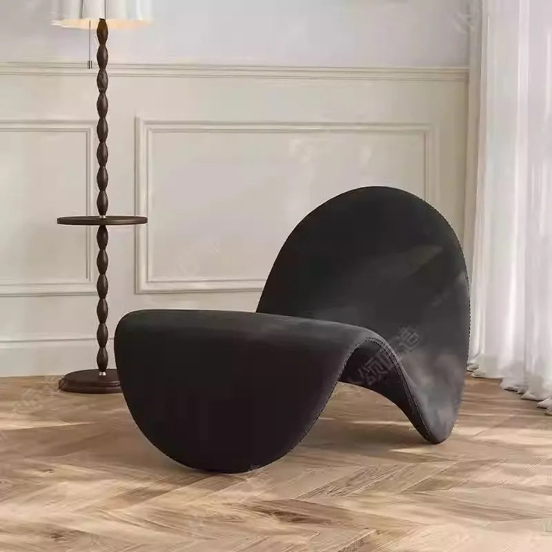 MOMO Designer Lounge Chair Living Room Bedroom Balcony Study Light Luxury Lazy Sofa Single Tongue Sofa
