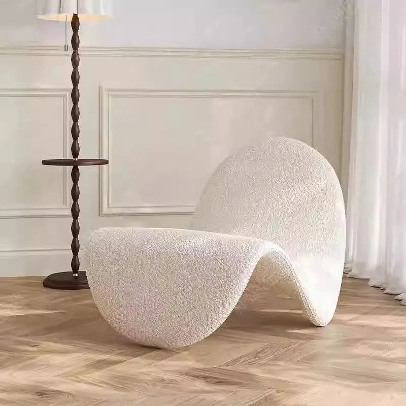MOMO Designer Lounge Chair Living Room Bedroom Balcony Study Light Luxury Lazy Sofa Single Tongue Sofa
