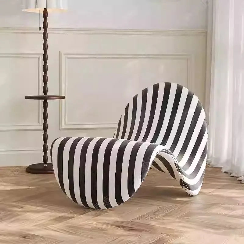 MOMO Designer Lounge Chair Living Room Bedroom Balcony Study Light Luxury Lazy Sofa Single Tongue Sofa