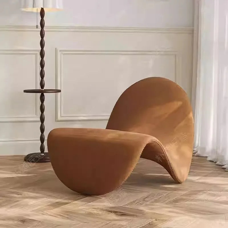 MOMO Designer Lounge Chair Living Room Bedroom Balcony Study Light Luxury Lazy Sofa Single Tongue Sofa