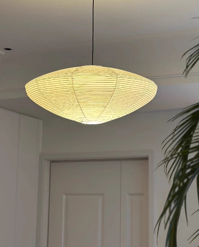 Japanese Noguchi Yong Medieval Pendant Lights LED E27 Rice Paper Hanging Lamp Living Room Bedroom Restaurant Cafe Hotel Homestay