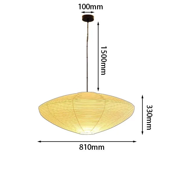 Japanese Noguchi Yong Medieval Pendant Lights LED E27 Rice Paper Hanging Lamp Living Room Bedroom Restaurant Cafe Hotel Homestay